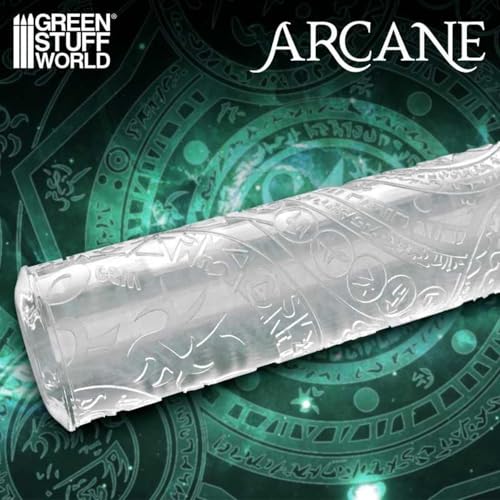 Green Stuff World Rolling Pin Arcane for Modeling and Custom Bases 3411 GSW-3411 0