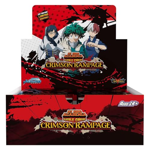 My Hero Academia Collectible Card Game Series 2 Unlimited Crimson Rampage Booster Display | 240-card 24-Pack Booster Display | Ages 14+ | 2 Players | Avg. Playtime 20-30 Minutes | Made by Jasco Games
