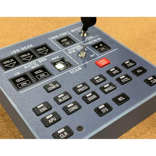 EnuoChbuild Flight Simulator Panel COCKPI Landing Gear Indicator Integrated Panel Compatible with Games on the Windows Platform - Supports Major Airplane Models