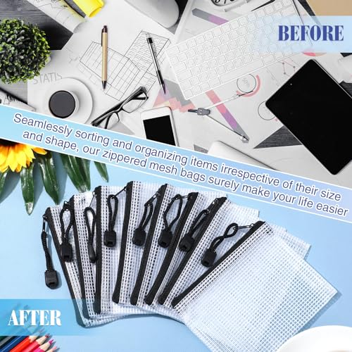Jetec 32 Pcs Mesh Zipper Bags Bikini Organizer,Black,5.1 x 4.1 Inch - color: Black, size: 5.1 x 4.1 Inch