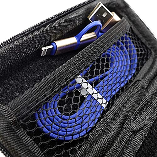 USB Flash Drive Case Bag, EVA Shockproof, Pressure Proof and Waterproof Hard Carrying Travel Case Bag for USB Cable, Earphones, Memory Cards, U Disk, Keys, Money - Black