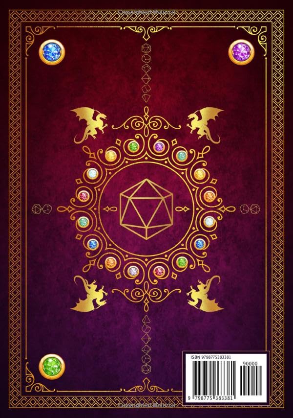 Rpg Character Journal: Role Playing Game Campaign and Character Notebook Purple & Red Vintage Cover Design