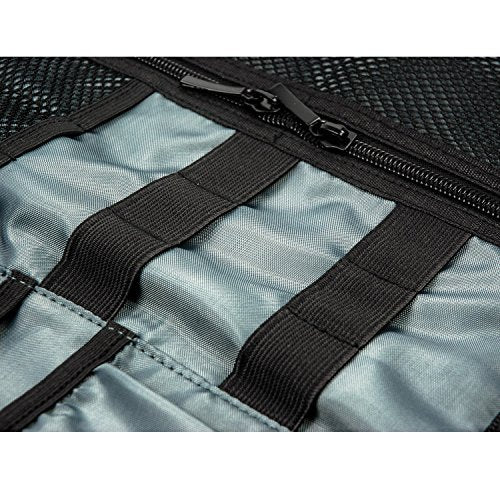 ProCase Electronic Organizer Cord Pouch, Travel Cable Charger Phone Accessories Bag Organizer Roll up Tech Carrying Case for USB Cables SD Memory Cards Earphone Flash Hard Drive –Black
