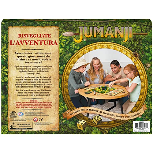 Jumanji The Game, of The Classic Adventure Board Game for Kids and Families Aged 8 and Up, Italian Version