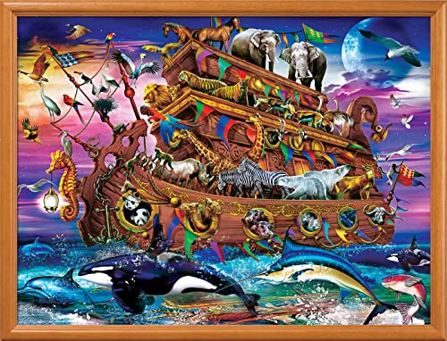 Masterpieces 300 Piece EZ Grip Jigsaw Puzzle - Noah's Arc - 18"x24" - size: 300 Piece