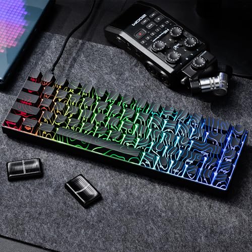 XVX HE68 Max Rapid Trigger Keyboard 60% Percent,Hall Effect Keyboard with Gateron Magnetic Jade Max Switch,CNC Aluminum Frame Custom Mechanical Key Board for PC/Laptop/Xbox/PS4/PS5, Black Phantom - color: Max, Phantom