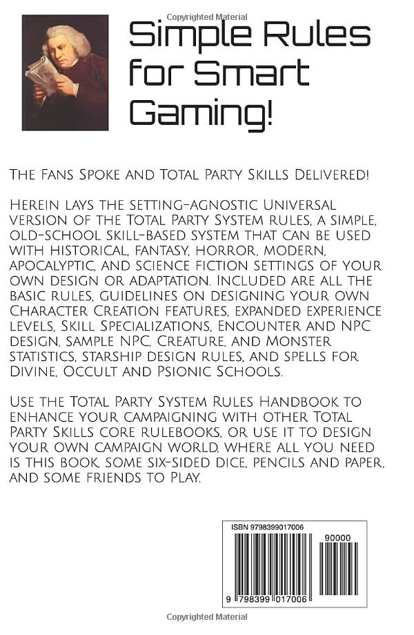 the Total Party System Rules Handbook: Setting-Agnostic Universal RPG