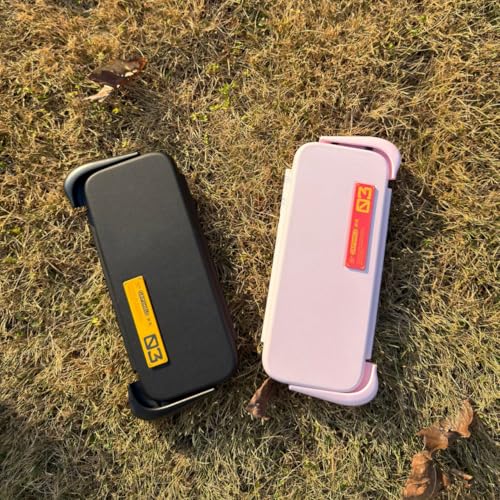 Plenbo - FoldeX Grip Case with Detachable Flip Cover for Nintendo Switch 2, Dockable Ergonomic Handheld Protective Shell, 3-Mode Compatible Joy-Con 2 Controller Grip- Pastel Pink - color: Pastel Pink