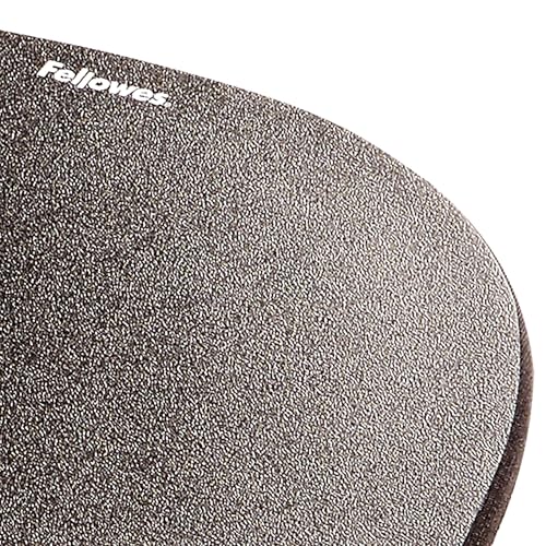 Fellowes Memory Foam Mouse Pad/Wrist Rest- Black (9176501) - size: 9.3L x 7.9W inches