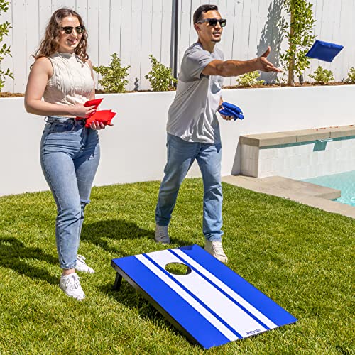 GoSports Portable Cornhole Sets, 8 Styles – Choose 4 x 2 ft or 3 x 2 ft - Boards Include 8 Bean Bags, Travel Case, and Game Rules - style: 3 x 2 ft Classic