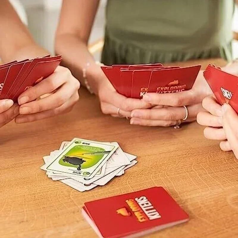 Exploding Kittens Original Edition - 2-5 Players - Ages 7+ - 15 Minutes to Play - High Stakes Card Game - Party Game, Family Game Night, Kid and Adult Card Game, Pack of 6 - style: Exploding Kittens (2-5 Players)