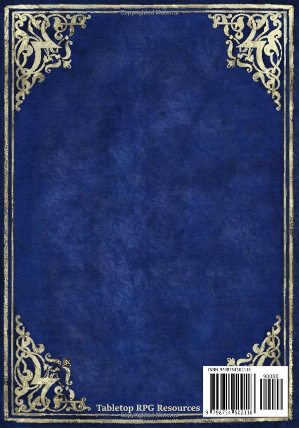 The RPG Character Journal: Keep track of and log your fantasy TTRPG characters thoughts, memories, and desires throughout the campaign. (Tabletop RPG Character Journals)