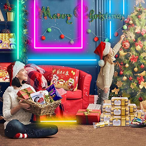 Tenmiro Led Lights for Bedroom, Music Sync LED Rope Lights APP Control with Remote, RGB Led Strip Lights for Room Kitchen Party Home Decoration (65ft) - size: 65FT