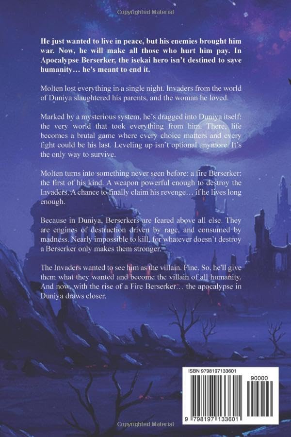Apocalypse Berserker: A LitRPG Isekai Adventure With an Overpowered MC In a Dark Fantasy World (Fire Berserker)