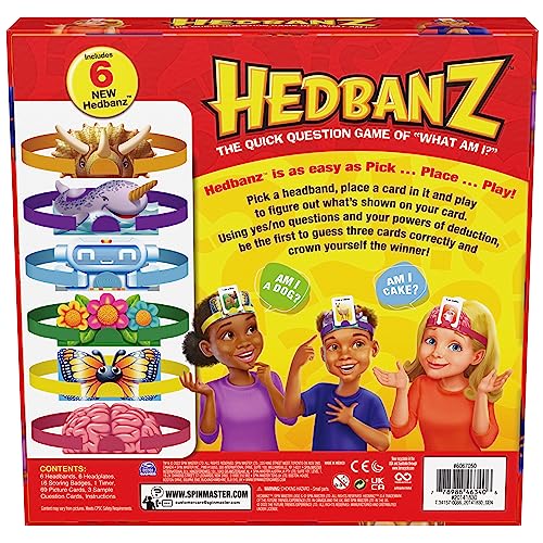 Spin Master Games Hedbanz Picture Guessing Game for Family Game Night - style: Hedbanz Classic, 2nd Edition 2023