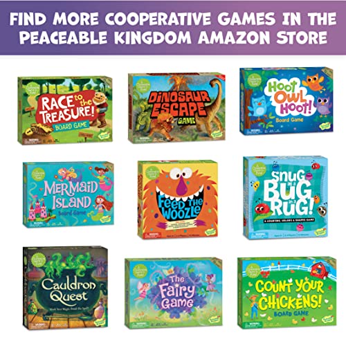 Peaceable Kingdom Ghost in the Attic - Cooperative Board Game for Family Game Night – Unique Glow-in-the-Dark Board Game - Great for Kids Ages 5 & Up