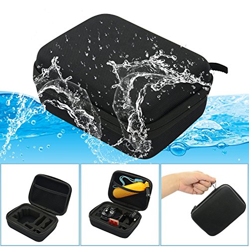 Small Carrying Case Compatible with Gopro Hero 13 12 11 9 8/AKASO EK7000 Brave 4 Brave 7/DJI Osmo Action 5 Pro/ODDV/APEXCAM/Pro Xtreme Action Camera, EVA Storage Bag - color: Case-Small