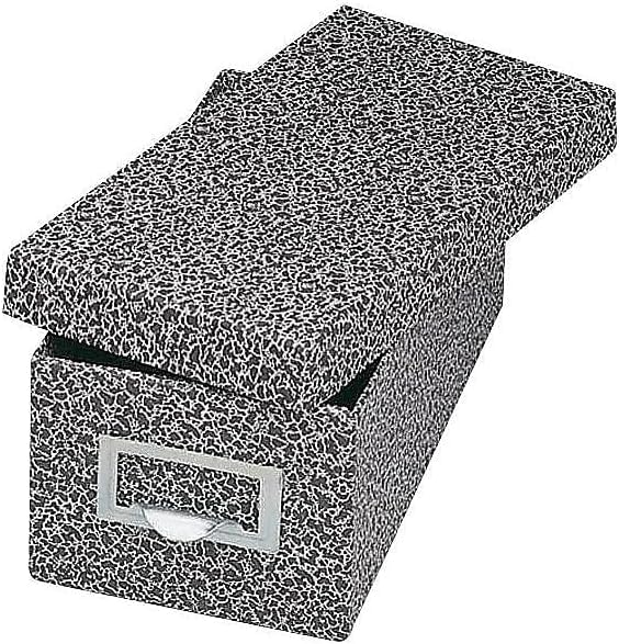 Globe-Weis/Pendaflex Fiberboard Index Card Storage Box, 3 x 5 Inches Card Size, Black Agate (93 BLA) (Pack of 12) - color: Black Agate, size: 3 x 5 (Pack of 12)