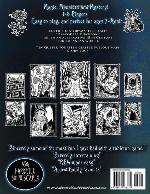 The Storymaster's Tales "Dracodeep Dungeon" Fantasy Adventure: Become a Hero in a Grimm Family tabletop Role-Playing Boardgame Game Book. Old and ... Storytelling Fairy Tales Gamebook Series)