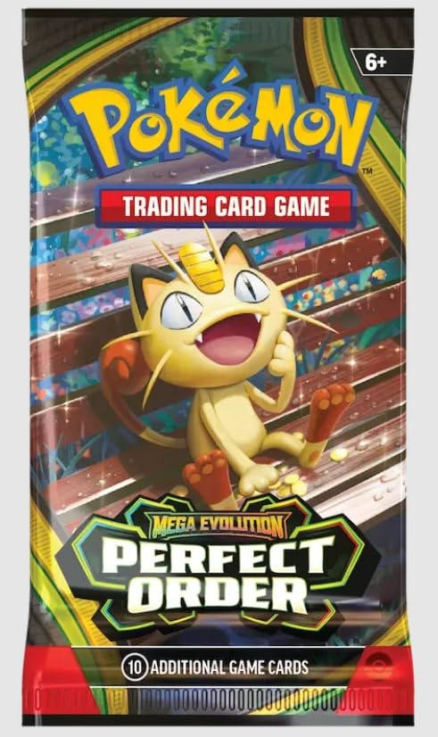 Perfect Order - New Single Pokemon Booster Pack - 10 Cards - Pack Artwork May Vary