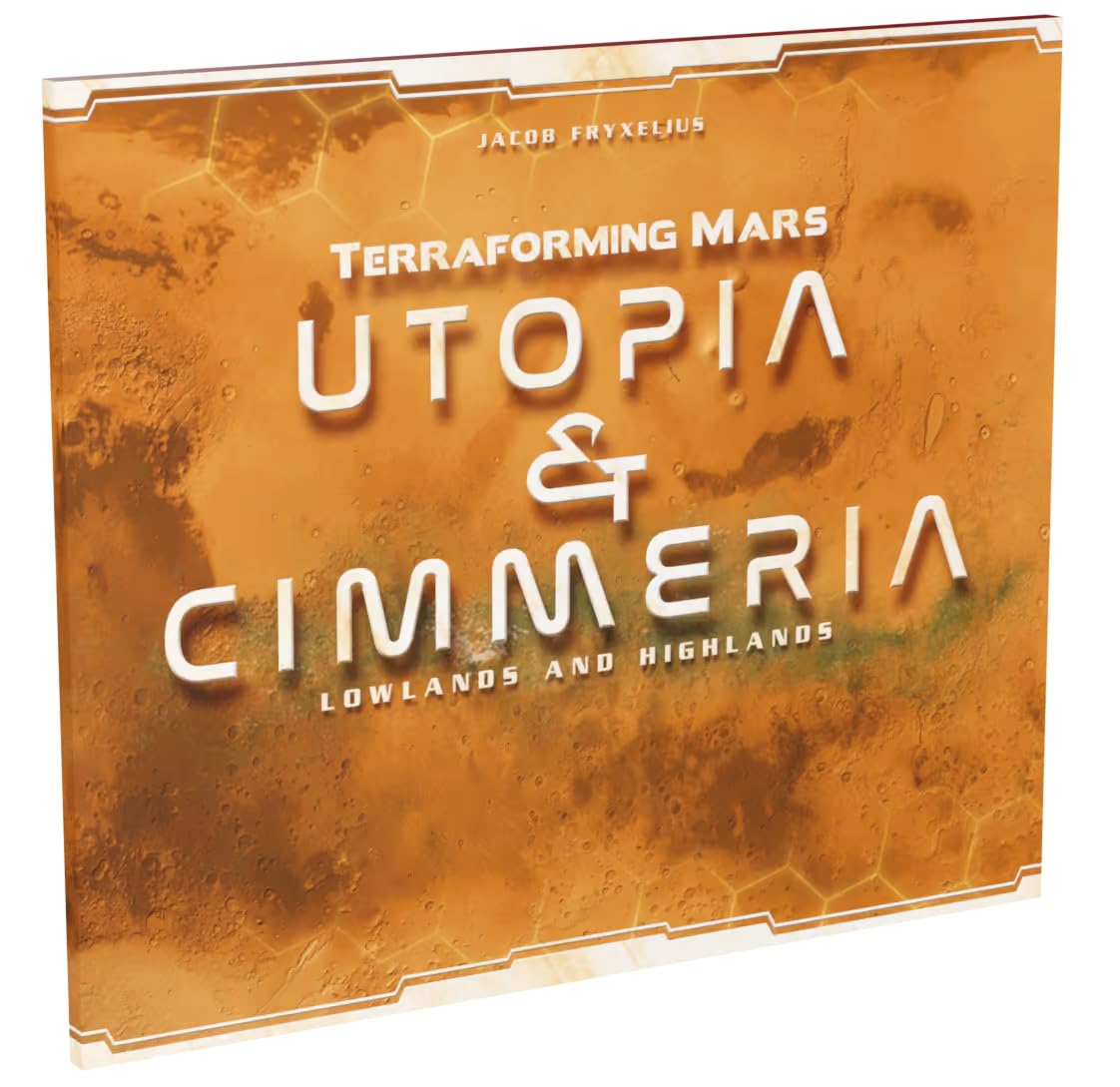 Terraforming Mars Utopia & Cimmeria | Double-Sided Game Board with New Maps and Awards, For Ages 12+ and 1 to 5 Players