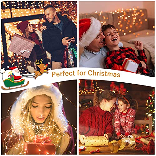 MUMUXI 20 Pack 7.2ft Fairy Lights Battery Operated String Lights, Mini LED Battery Powered Twinkle LEDs, Waterproof Copper Wire Firefly Lights for Mason Jars, Warm White - color: Warm White, size: 7.2 Ft-20 Pack-20 LED