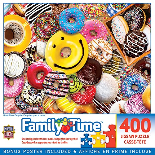 MasterPieces 400 Piece Jigsaw Puzzle for Adults, Family, Or Youth - Break Room Surprise - 18"x24" - style: Break Room Surprise