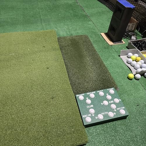 GSPRO Wireless Golf Simulation Control Box, 14 Large Tactile Buttons, RF Dongle Connection, Auto-Wake, No Programming Required, Hand-Built in USA, 11x8 Inches, GSPRO Software - color: green