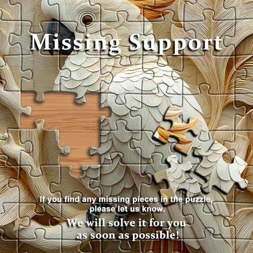PICKFORU Parrot Puzzles for Adults 1000 Pieces, Bird Puzzle Nature Animal Carving Art, Impossible Challenge Hard Jigsaw Puzzle - style: Parrot Puzzles