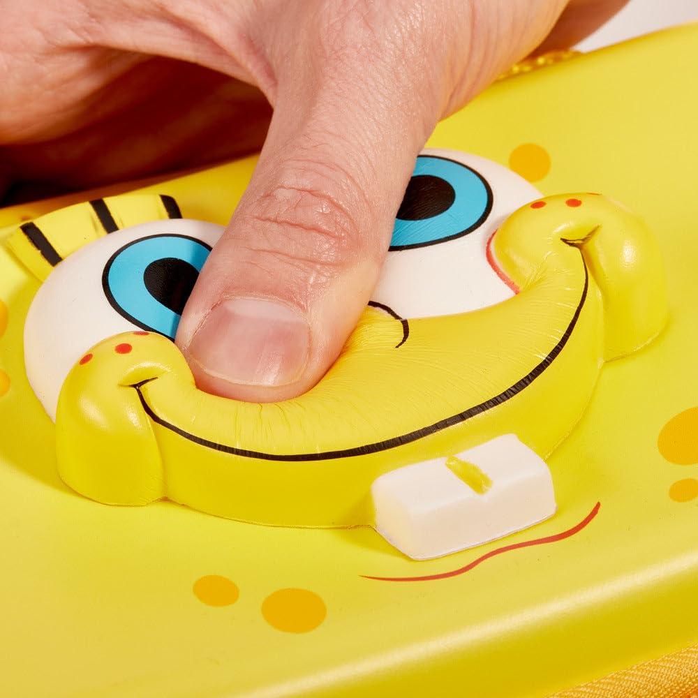 Numskull Spongebob Squarepants Face Hard Shell Travel Case for Nintendo Switch and OLED Model Console - Fits 10 Games and Switch Accessories - color: Spongebob Squarepants Face