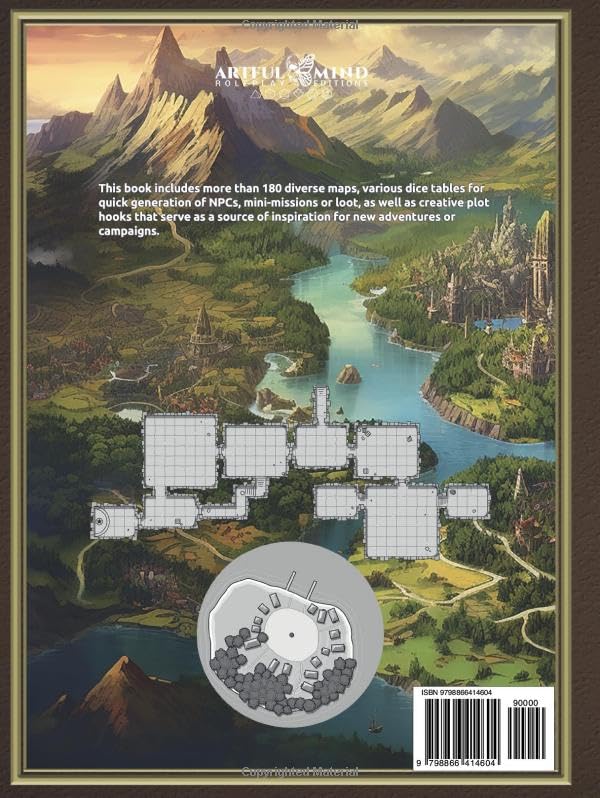 City | Country | Dungeon: Fantasy dungeon maps as a quick resource for gamemasters, incl. dice tables & plot hooks (Pen & Paper | Tabletop | Rollenspiel)