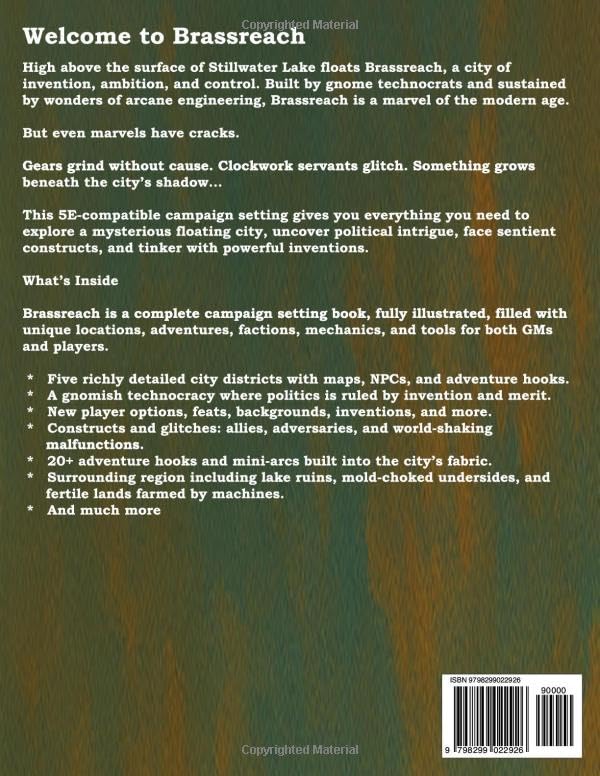 Brassreach: A Floating City of Gears, Secrets, and Steam (Game Master Campaign Settings)