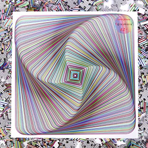 Bgraamiens Puzzle-Twisted 3D Colorful squares-1000 Pieces Square Puzzle Color Challenge Jigsaw Puzzles for Adults