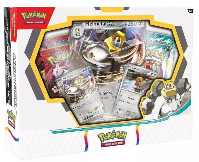 Pokemon TCG Trading Card Game Boxes Black Kyurem ex and Melmetal ex Box 2 Boxes, 4 Packs per Box and 2 Promo Cards with one Oversized Card