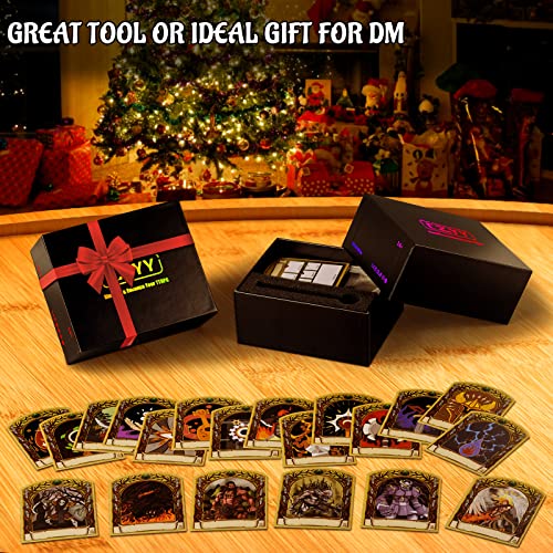 CZYY DND Initiative & Combat Tracker Set, Acrylic Markers with Insert Cards | 6 Transparent Acrylic Holders, Top on 2-5 mm GM Screen, Erasable & Reusable, Great DM Tools & Accessories for Tabletop RPG