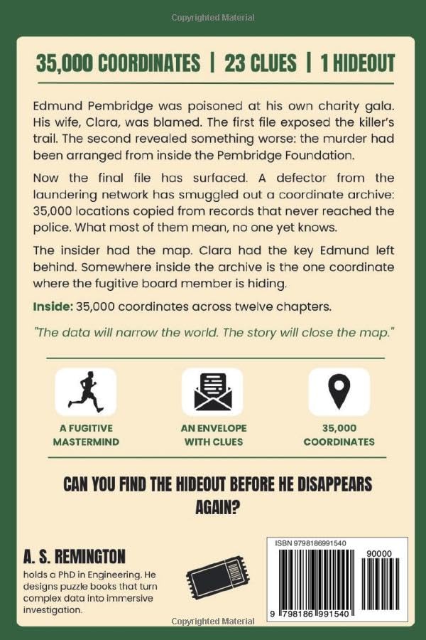 The Lottery Killer Volume 3: An Immersive Murder Mystery Logic Puzzle | Eliminate 35,000 Coordinates to Find the Mastermind