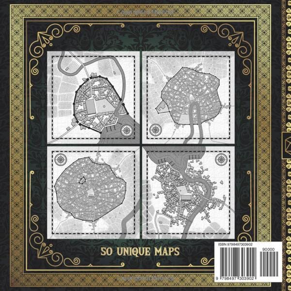 Town Maps for Game Master: 50 Unique and Customizable Regional Maps for Tabletop Role-Playing Games