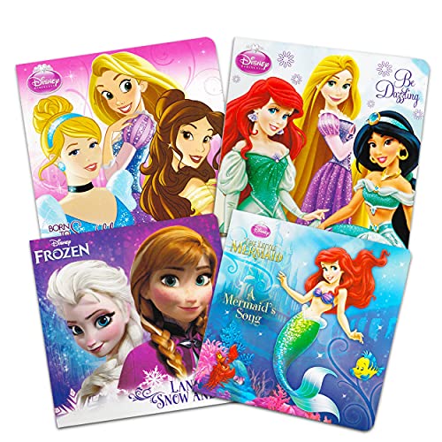 Disney Frozen Pixar Princess Board Book Ultimate Set ~ Bundle Includes 12 Books for Toddlers Featuring Elsa, Ariel, Aladdin, Belle, and Other Disney Favorites