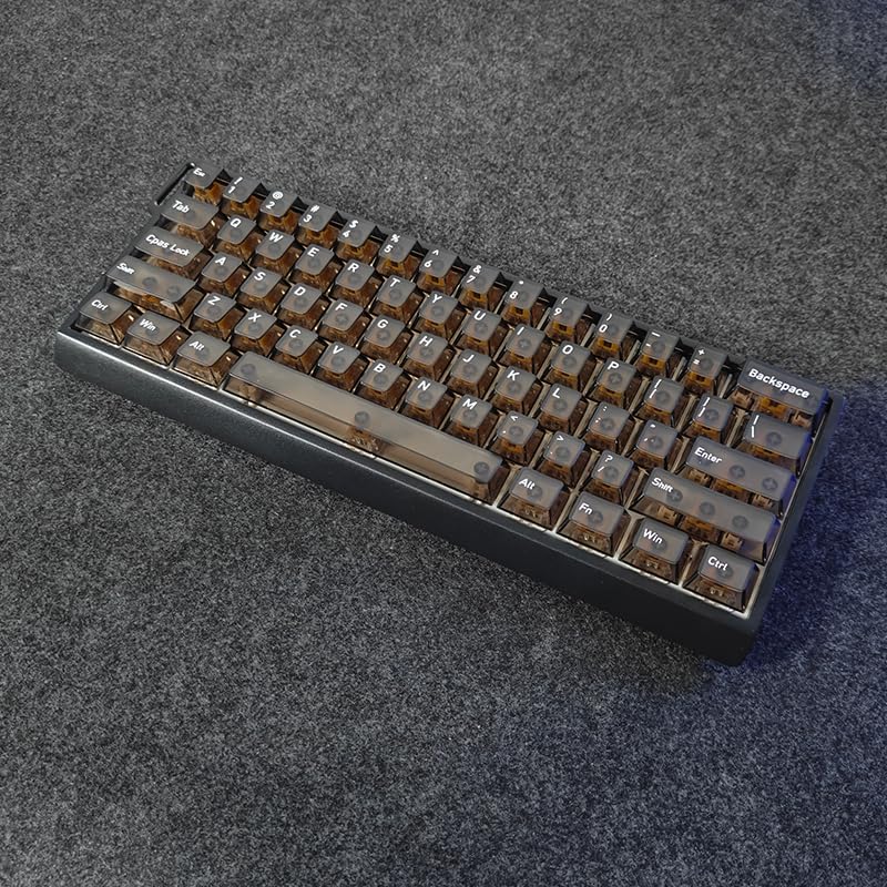 FKZ H60 Aluminum Keyboard Case,60% Compact Customized Mechanical Gaming Keyboard Housing Compatible with Wooting60/Win60/GH60/MADLIONS MAD60HE/61Keys Barebones Keyboard DIY (Black) - color: Black