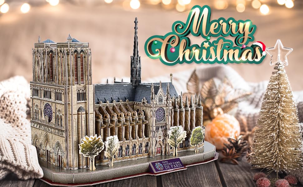 CubicFun 3D Puzzles for Adults Notre Dame de Paris Model Kits 128 Pieces, Puzzle for Kids Ages 8-14 Arts and Crafts Birthday Gifts for Kid Ages 8-12 - style: Notre Dame de Paris | National Geographic