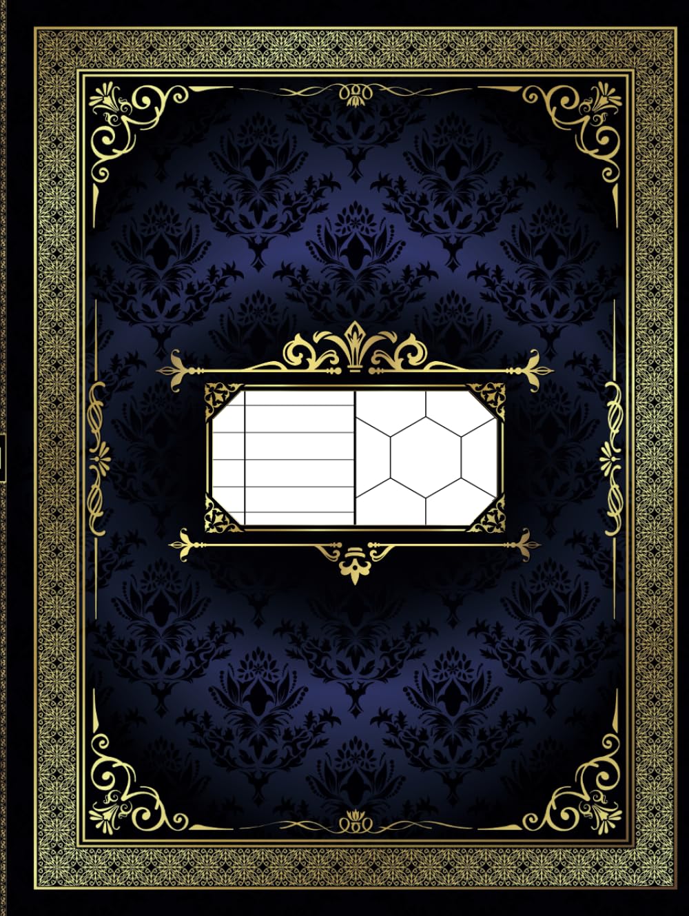 RPG Mixed Paper Notebook: College Ruled and 1" Hex Pointy Topped Grid Pages: Tabletop Role-Playing Games Journal | Campaign Planner for Game Masters