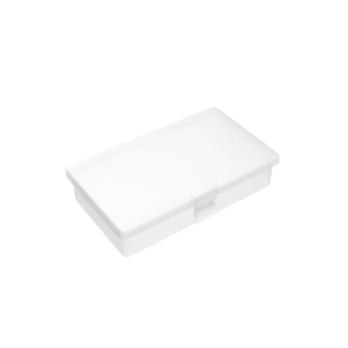 8 Pieces Rectangular Clear Plastic Organizer Box, 135 x 80 x 30 mm | 135 x 80 x 30 mm, Hinged Lids, For Small Items, Craft Projects - size: 135 x 80 x 30 mm