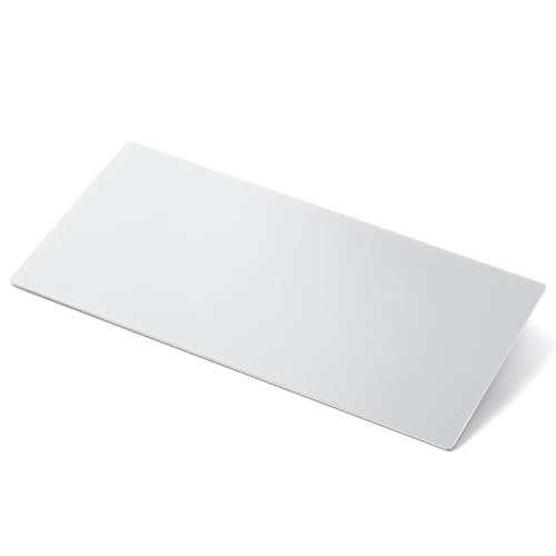Large Glass Gaming Mouse Pads,Office Desk Pad Protectors,Tempered Glass Smooth Surface Hard Mouse Pads for Office and Home,15.7Inx31.5In White - color: Clear, size: 15.7Lx31.5W