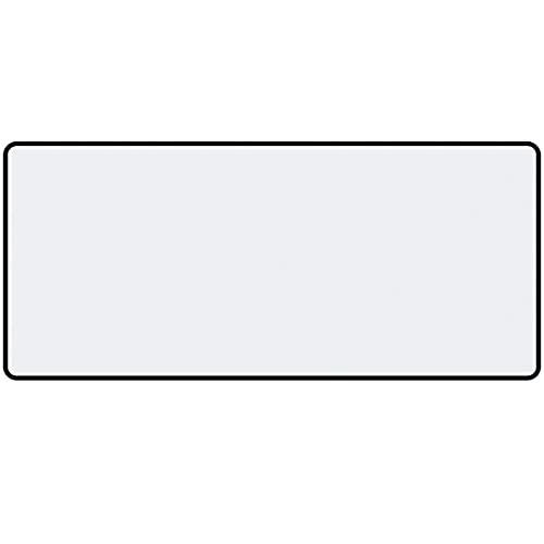 Qisan Large Gaming Mouse Pad Extended Desk Mat 35.43 x 15.74 x 0.15 Inch | Foldable Thick Keyboard Mat with Stitched Edges | Non-Slip Rubber Base for Desktop, Laptop & Gaming - White - color: White
