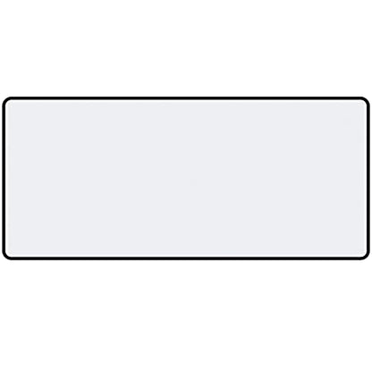 Qisan Large Gaming Mouse Pad Extended Desk Mat 35.43 x 15.74 x 0.15 Inch | Foldable Thick Keyboard Mat with Stitched Edges | Non-Slip Rubber Base for Desktop, Laptop & Gaming - White - color: White
