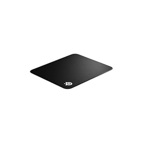 SteelSeries QcK Gaming Mouse Pad - Large Stitched Edge Cloth - Extra Durable - Optimized For Gaming Sensors - Black - color: Black, size: Large, style: Stitched Edge