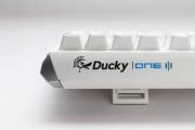 Ducky One 3 White 100% Mechanical Gaming Keyboard, Cherry MX Black | Hot-swap full-size gaming keyboard, Cherry MX Black switches, PBT doubleshot keycaps, RGB, White - color: Cherry MX Black