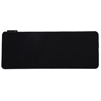 RGB LED Mouse Pad, USB Interface Gaming Mouse Mat, Thicken Rubber Non - Slip with 7 - Color Breathing Light and Monochromatic Mode, Large Size 31.5x11.8in for Computer Lapt
