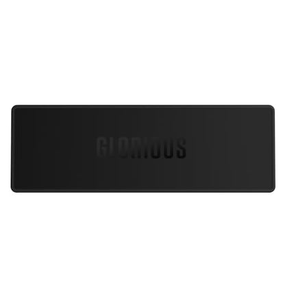 Glorious Gaming Sound Dampening Keyboard Mat - Stitched Edges, Absorbs Keyboard Sounds & Vibrations, Machine Washable, Non-Slip Base, Fits Most Full Size Keybaords, 19.13 x 6.38 x 0.16mm - Black - size: Full Size