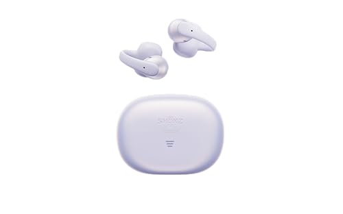 SHOKZ OpenDots Air - Open-Ear, Clip-On Earbuds - Bluetooth 6.1, Up to 36 Hours of Listening, Interchangeable Earbuds, Touch Controls, Dual AI Noise-Canceling Microphones, IP55, Bassphere Technology - color: Daybreak Purple